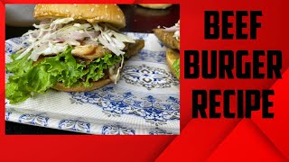 Beef burger recipe by now it’s cooking time [upl. by Brandwein]