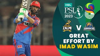 Great Effort By Imad Wasim  Peshawar Zalmi vs Karachi Kings  Match 17  HBL PSL 8  MI2T [upl. by Franklyn]