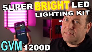 GVM 1200D 50W RGB  LED Lighting Kit Review 1200D vs 1000D 800D  BEST YOUTUBE LIGHTS [upl. by Willman]