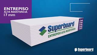 Placa Superboard Aplicación Entrepiso Alta resistencia 17mm [upl. by Atiral]