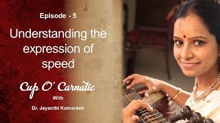 Dr Jayanthi Kumaresh  Cup O Carnatic  Episode 5  Understanding the expression of speed [upl. by Clance634]