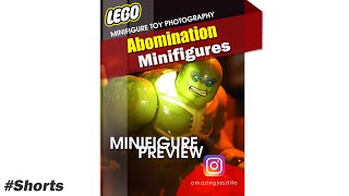 Abomination minifigure Lego abomination bricks marvel behind the scene lego photography shorts [upl. by Eizzil]