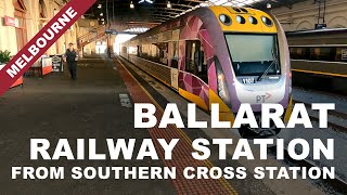 Ballarat Railway Station  from Southern Cross Station Melbourne Victoria Australia [upl. by Namsaj271]