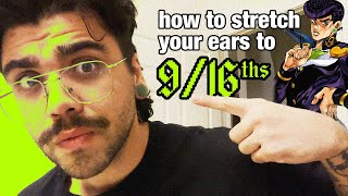 How to stretch your ears to 916quot [upl. by Moody348]