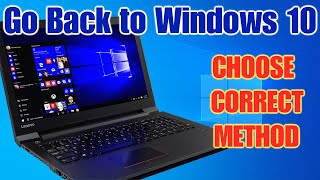 ✅To Downgrade Windows 11 to Windows 10➡️Choose the CORRECT Method➡️This Method DOES NOT WORK 100 [upl. by Gerdi]