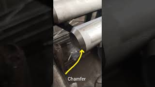 What is the Chamfer chamfering process example [upl. by Rosemari]