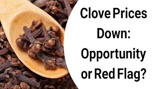 Clove Prices Down Opportunity or Red Flag [upl. by Yartnod699]