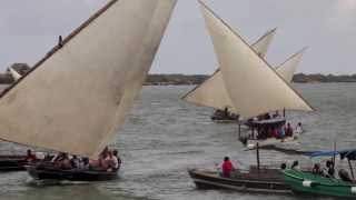 Dhow Sailing Regatta  Lamu August 2013 Filmed by The Majlis Hotel [upl. by Naejeillib]