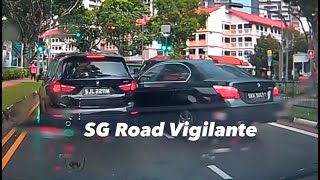 16apr2024 potong pasir ave 1 accident btw SJL2211M bmw 216 amp SKK3863T bmw 520 [upl. by Ocirderf]