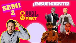 Análisis de la SEMIFINAL 2 del BENIDORM FEST 2024 [upl. by Pence]