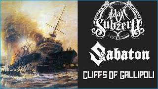 Sabaton  Cliffs Of Gallipoli Instrumental Cover amp Lyric Video [upl. by Adachi543]