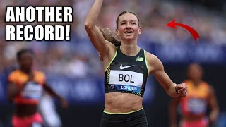 Femke Bol SMASHES Another Record In 400 Hurdles  2024 Diamond League London [upl. by Brock682]