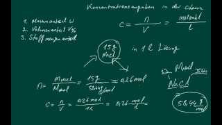 Stöchiometrie Konzentrationsangaben [upl. by Dagny]
