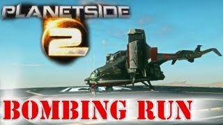 Planetside 2  Liberator Bombing Run Planetside 2 Beta GameplayCommentary [upl. by Kronfeld]