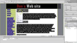 7 Editing Div Size using CSS in Adobe Dreamweaver [upl. by Barren146]