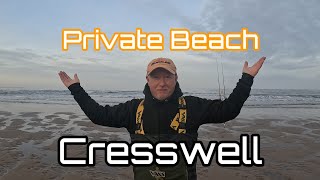 Northumberland  Private Beach  Cresswell  Cod Fishing [upl. by Zoeller]