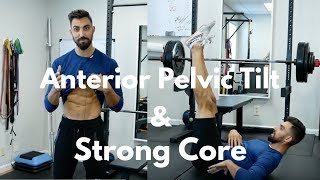 2 Great FIX Anterior Pelvic Tilt AND Stronger CORE Exercises [upl. by Marrin]