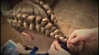 Trenzas Francesas invertidas French Braids reversed [upl. by Blank]