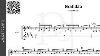 Gratidão ♪ Fhop Music  Partitura [upl. by Fast]