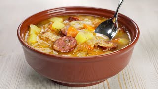 The Famous Polish Cabbage Soup KAPUŚNIAK Old Fashioned Cabbage Soup Recipe by Always Yummy [upl. by Primaveria55]