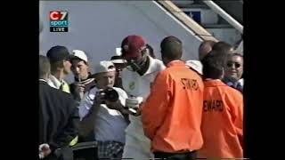 2 cricket legends receive a Spirit Of Cricket guard of honour Sir Curtly Ambrose and Courtney Walsh [upl. by Bigg]