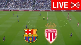 🔴LIVE Barcelona vs Monaco  Joan Gamper Trophy 2024  PES 21 Video Simulation Gameplay [upl. by Cohlier]