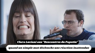 Clara Luciani aux quotRencontres du Papotinquot  quand un simple mot déclenche une réaction inattendue [upl. by Doner892]