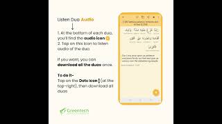 Dua amp Zikr Hisnul Muslim Tutorials 9  Listen and Download Dua Audio [upl. by Odlanor]