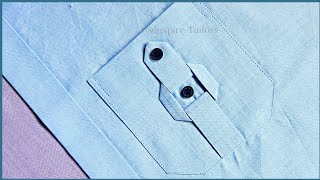 designer pocket stitching  latest designer shirt pocket stitching [upl. by Nosneb854]