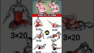 6 FatBurning Exercises You Can Do at Home fitness gym burnfat shorts absworkout [upl. by Powell]