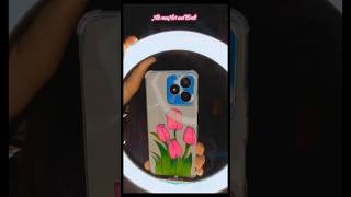 Phone Cover 🌷 tulip Idea shorts viral shortsfeed art painting [upl. by Eipper]