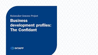 Business development profiles The Confidant [upl. by Berns]