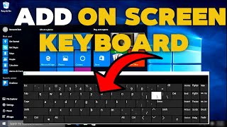 How to Enable On Screen Keyboard in Windows [upl. by Courtland]