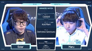 2018 GSL Season 2 Code S Ro16 Group A Match3 Maru vs Solar [upl. by Oicnoel]