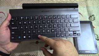 Logitech tablet keyboard for windows and android Arabic review [upl. by Aleik]