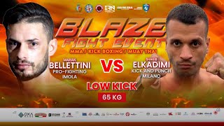 Low Kick  Marian Bellettini Profighting Imola vs Shakib Elkadami Kick And Punch Milano [upl. by Eicnarf]