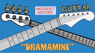 Modest Mouse  quotDramaminequot guitar amp bass tab [upl. by Ative]