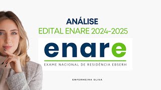 Análise edital ENARE 2024 2025 [upl. by Jarvis]