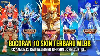 BOCORAN 10 SKIN TERBARU MLBB‼️SKIN LEGEND JOHNSONCOLLECTOR AAMONCOLLECTOR KADITAPOPOLHANABI MLBB [upl. by Yrian122]