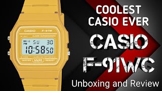 Coolest Casio Watch Ever  F91WC9AEF 🔥  Best F91 Color  Indias First Detailed Review [upl. by Rothstein28]