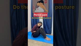 Relieve from Period Cramps 🩸 Yoga poses for period Cramps shorts periods women fitness [upl. by Llewol771]