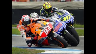 valentino rossi vs marc marquez fight  motogp tv replay  motogp gameplay crash bnrgaming [upl. by Ennis313]