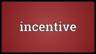 Incentive Meaning [upl. by Windham]