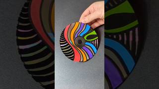 Abstract on CD Disc 💿🔥🔥 disc picture art satisfying abstract colors shortvideo shorts [upl. by Klemperer]