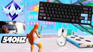 Varmilo Muse65 HE ASMR 😴 Ranked Reload 🏆 Satisfying Keyboard Fortnite 540 FPS 4K [upl. by Aihset]