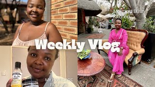 Weekly Vloghaircare routineMokolodi Bush KitchenMotswana YouTuber [upl. by Dalli122]