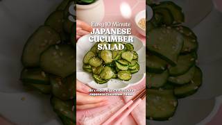 10 minute Japanese Cucumber Salad easyrecipe [upl. by Hallett]