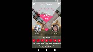 Love Forever  Love Days Counter app video demo [upl. by Bena]