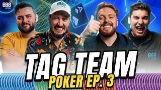 Winning 10000 amp He Didnt Even Know The Hand Rankings  Tag Team Poker Ep 3 [upl. by Afatsum451]