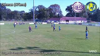 Les buts de la qualification contre Dampierre 15092024 [upl. by Esiouqrut]